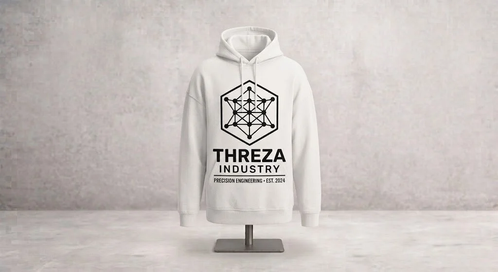 Premium Oversized Graphic Hoodie - Geometric Node Edition product image