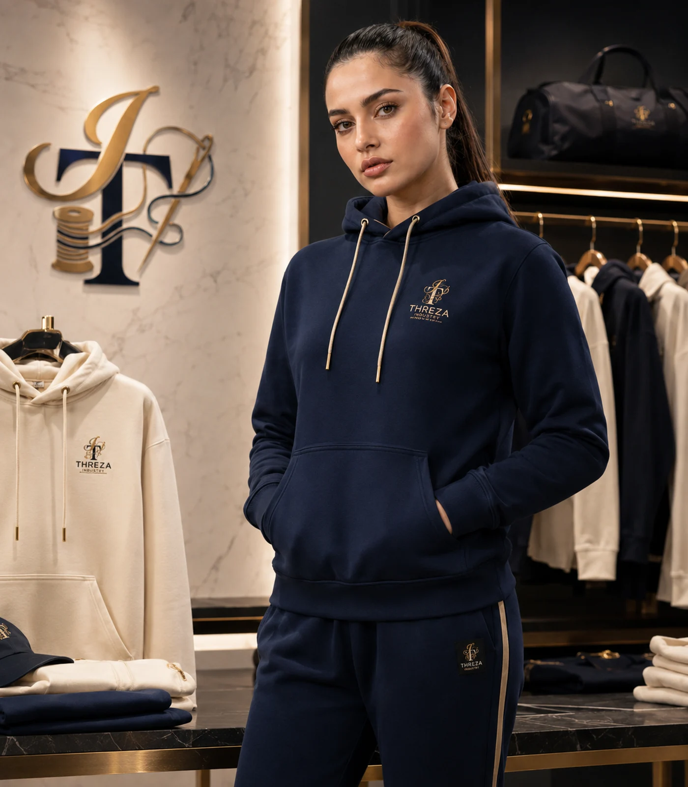 Custom hoodie product visualization